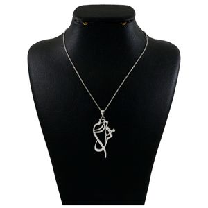 گردنبند نقره زنانه دلی جم طرح میم مثل مادر کد d 654